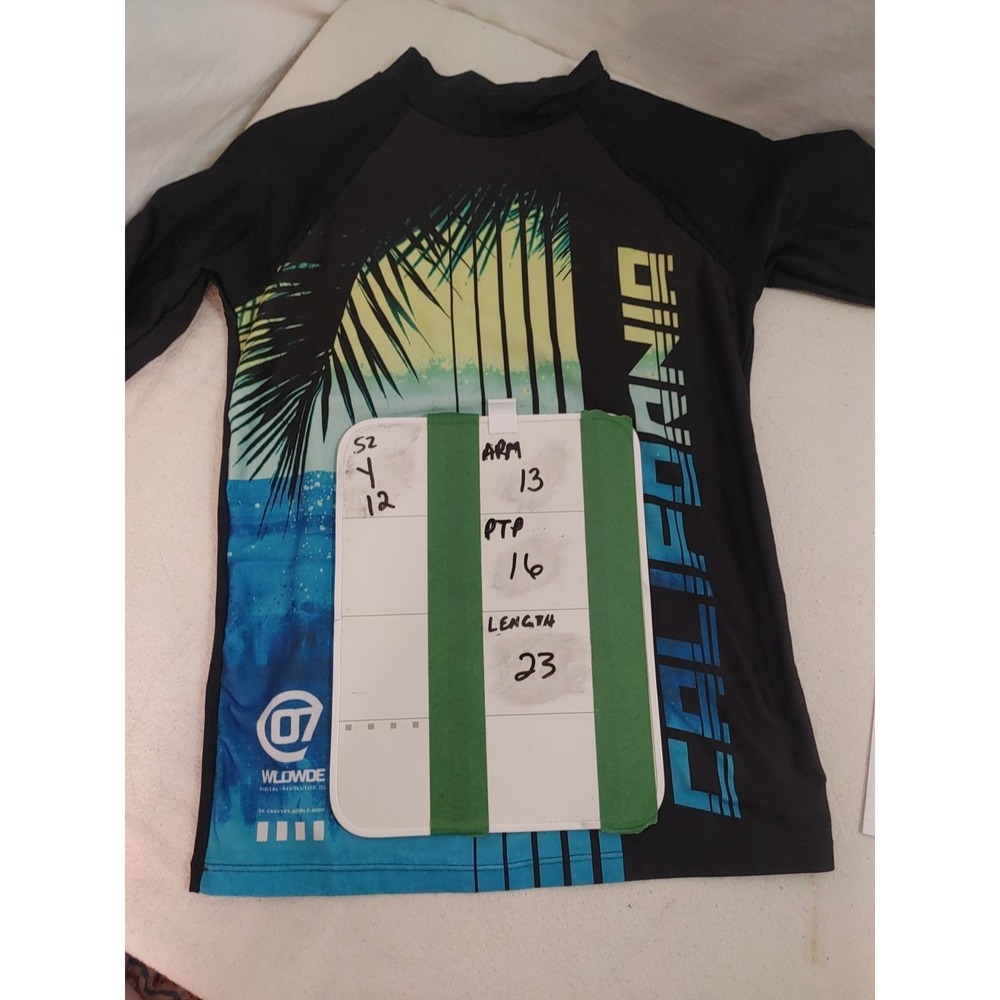 Youth Sz 12 Stretchy Water Sports Surfing Beach Sun Shirt California - Picture 6 of 6